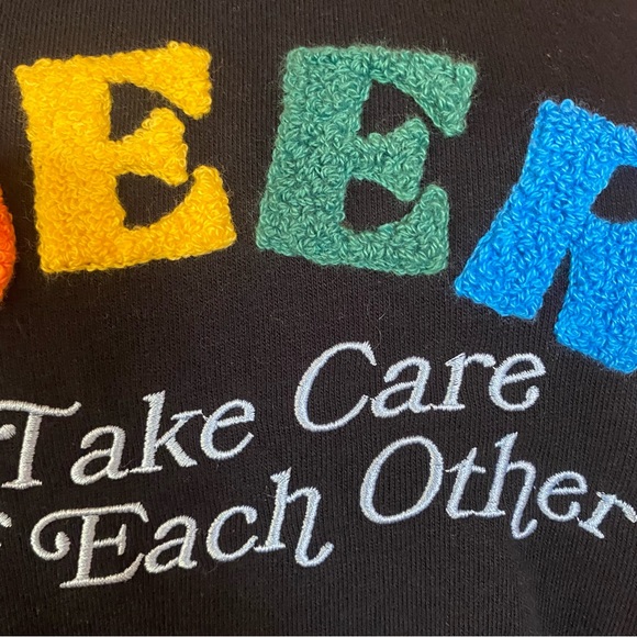 Pride Adult Ash + Chess 'Queers Take Care of Each Other' Embroidered Sweatshirt - Picture 7 of 10